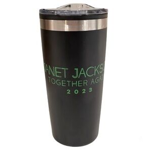 Janet Jackson Together Again Tour 2023 Tumbler VIP Merch Black & Green